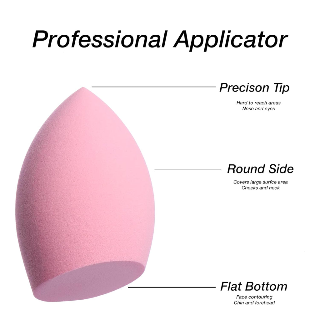 12Pc Beauty Sponge Value Pack - Assorted Cosmetic Makeup Blender Foundation Blush Concealer Eyeshadow Contour Highlighter Bright Applicator Tools Kit