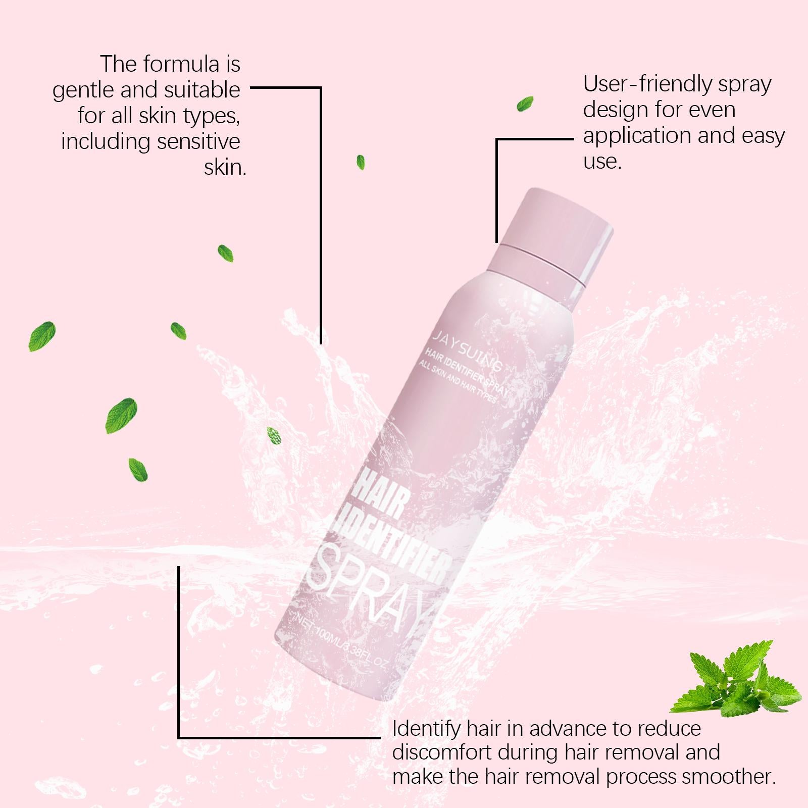 Gentle Facial Hair Removal Spray Softens Hair and Cleanses the Face