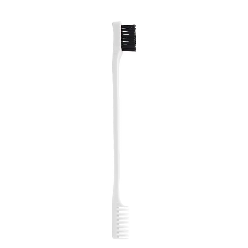 Hair Anti-Static Edge Brush Comb 2-In-1 Double-Sided Edge Control Brush Hair Styling Tool with Comb,Special for Real Hair Wigs
