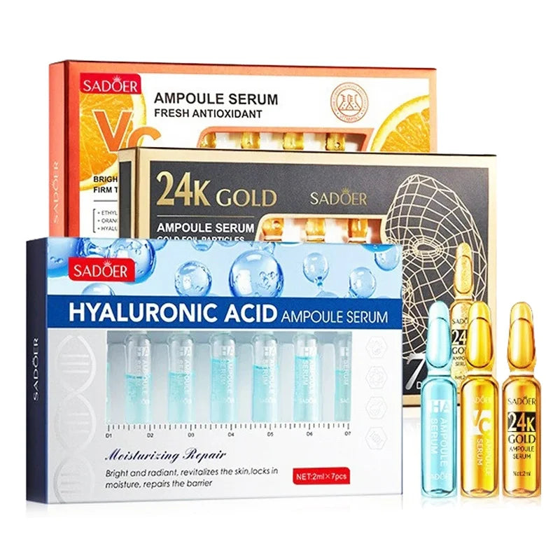 Vitamin C 24K Gold Hyaluronic Acid Serum "7pcs/Kit"