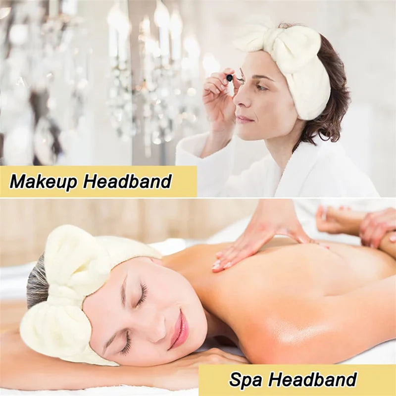 Skincare Headband & Wristband Set 3pcs