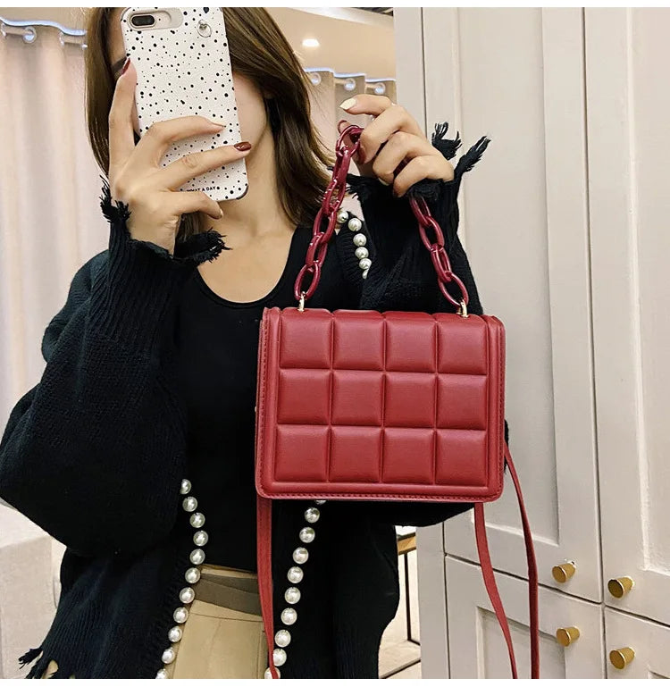 Honeycherry Flap Crossbody Mini Handbag