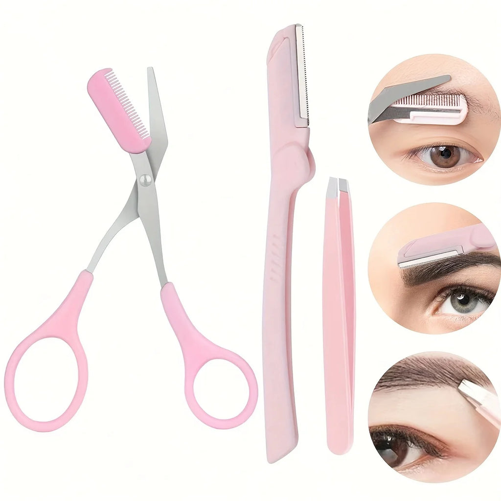 Eyebrow Kit "Stainless Steel, 3pcs"