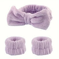 Skincare Headband & Wristband Set 3pcs