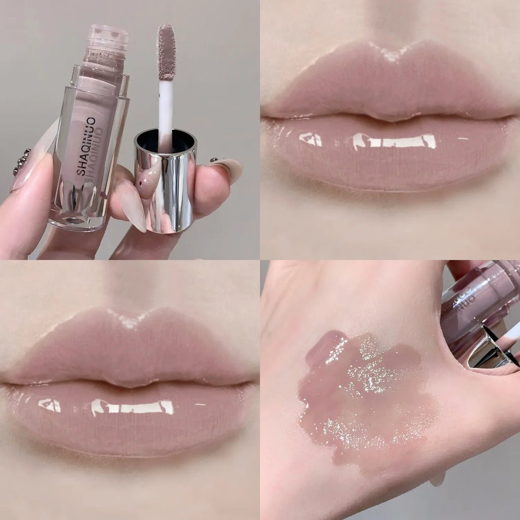 SHAQINUO  Black Silver Gray Lip Gloss