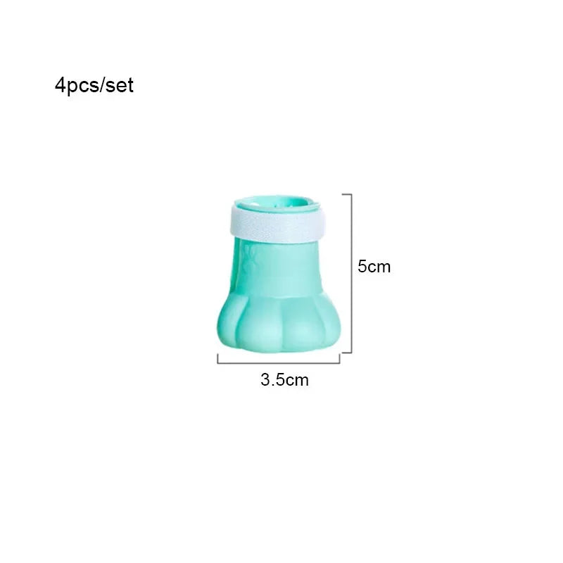 Anti-scratch Cat Foot Cover Shoes "4Pcs/Set"