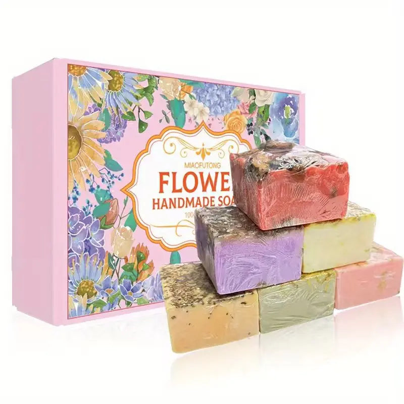 Creative Roses, Jasmine, Lavender Essential Oil, Soap "6pcs"