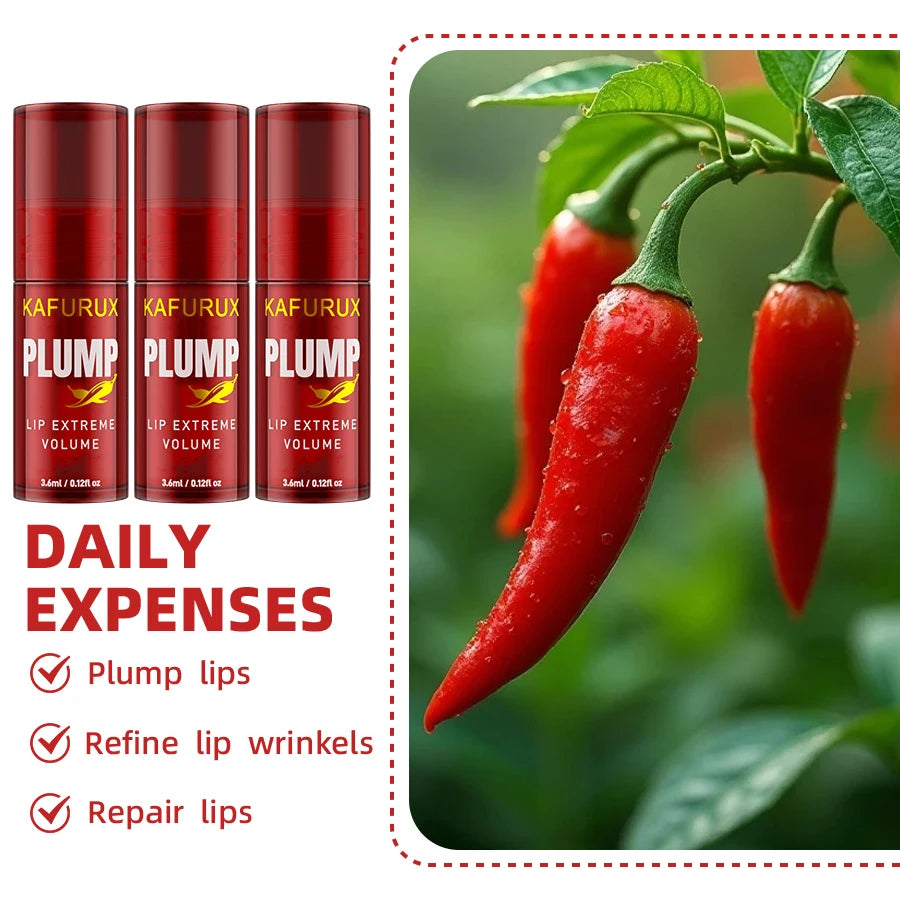 Lip Plump Moisturizing Lip Gloss Serum "3pcs"