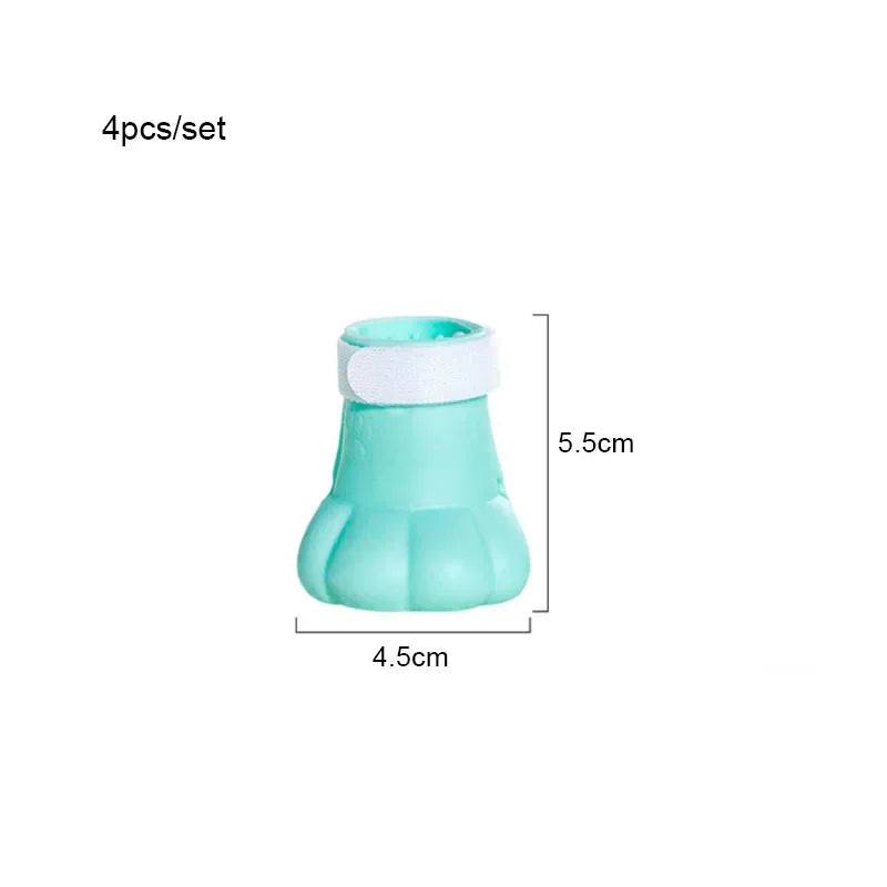 Anti-scratch Cat Foot Cover Shoes "4Pcs/Set"