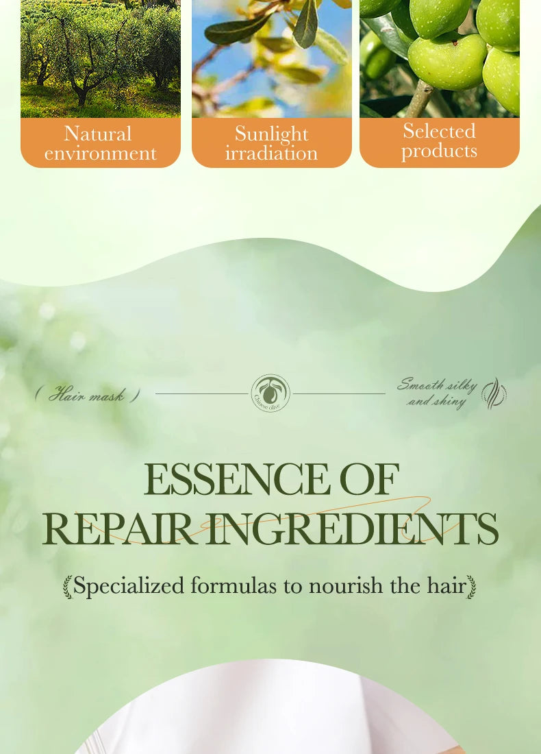 Olive Oil Collagen Hair Mask "1/2Bags"