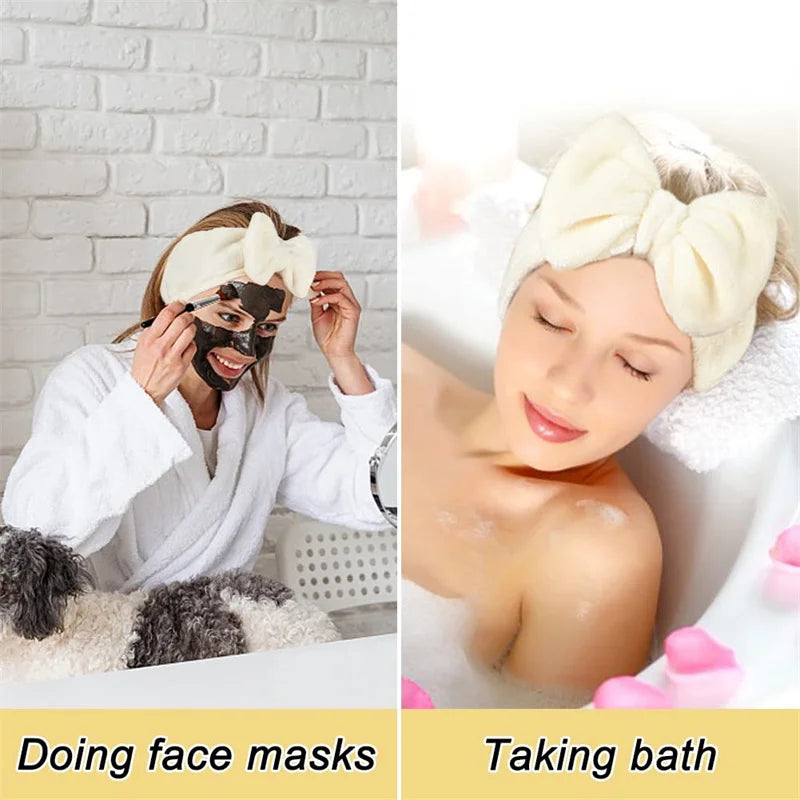 Skincare Headband & Wristband Set 3pcs