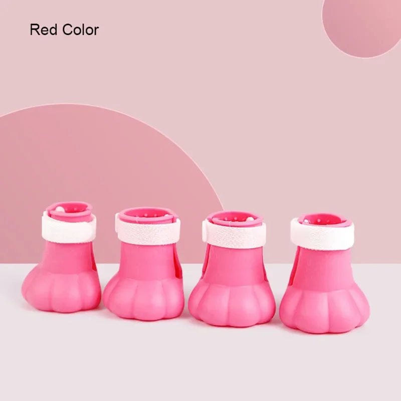 Anti-scratch Cat Foot Cover Shoes "4Pcs/Set"