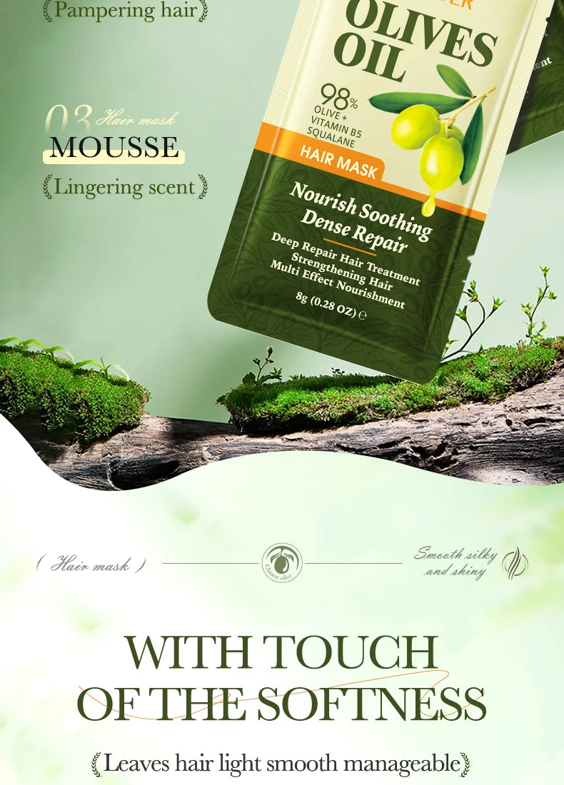 Olive Oil Collagen Hair Mask "1/2Bags"