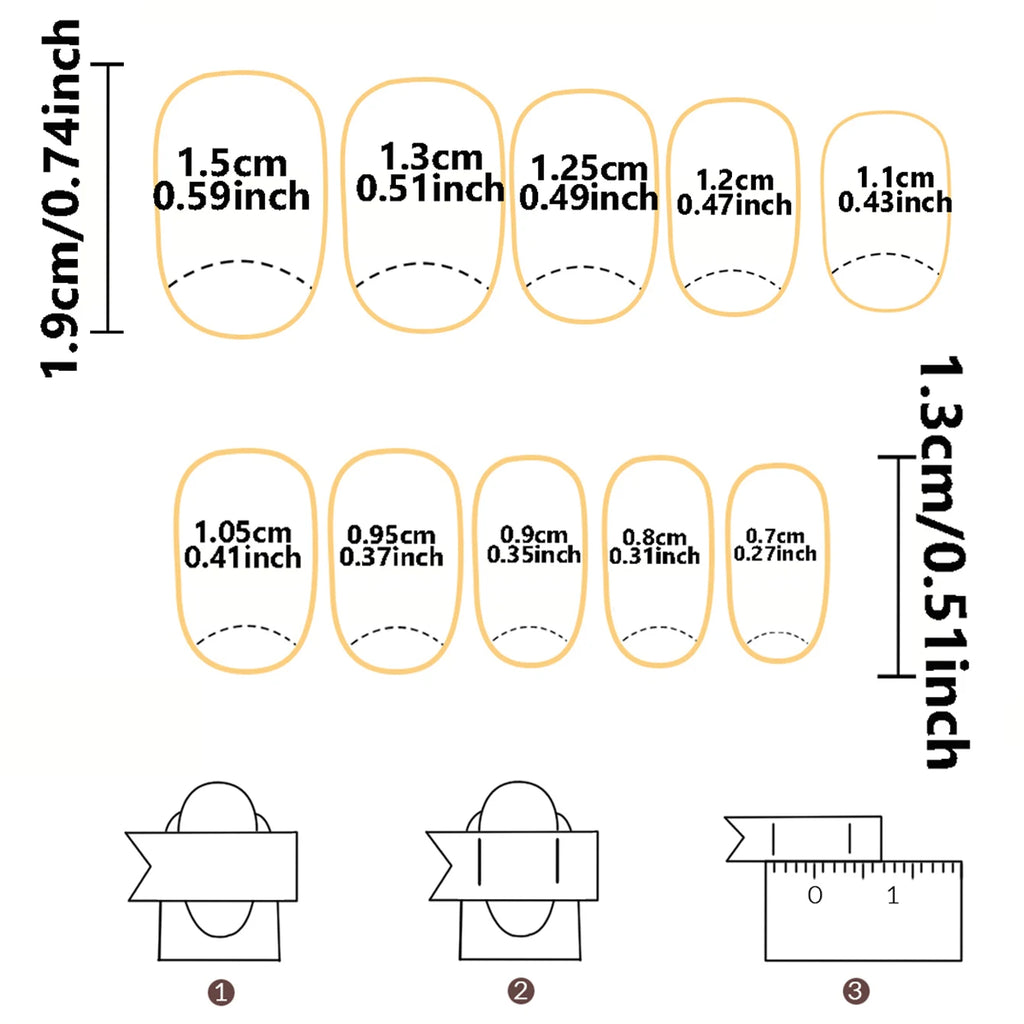 Press On Nails "24PCS"