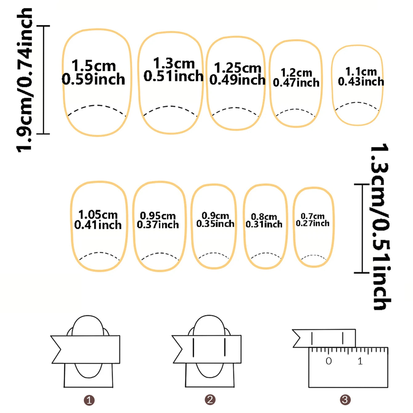 Press On Nails "24PCS"