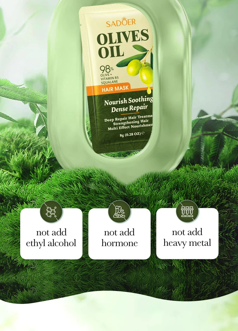 Olive Oil Collagen Hair Mask "1/2Bags"
