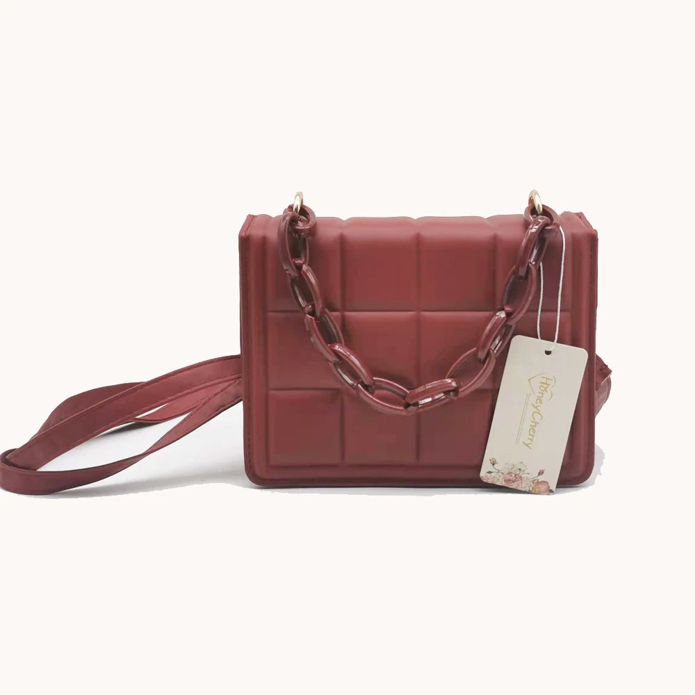 Honeycherry Flap Crossbody Mini Handbag
