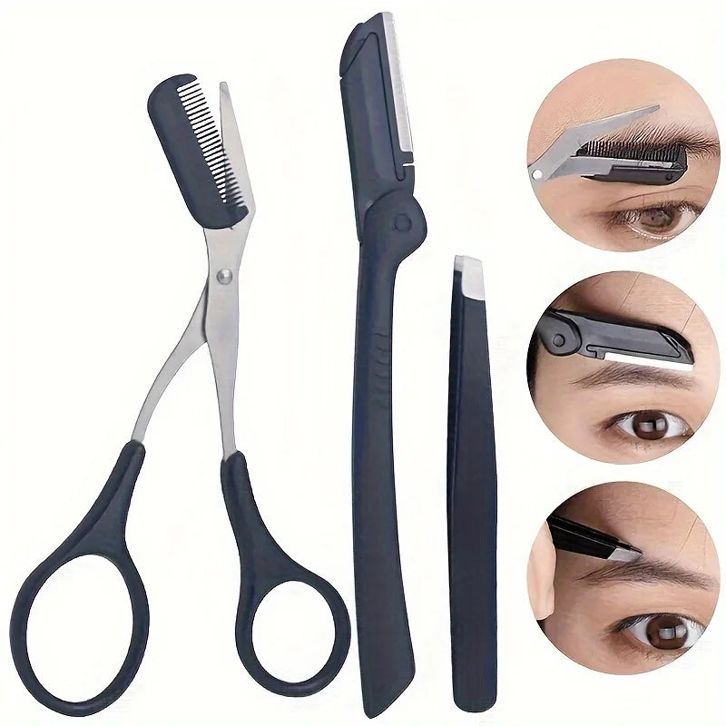 Eyebrow Kit "Stainless Steel, 3pcs"