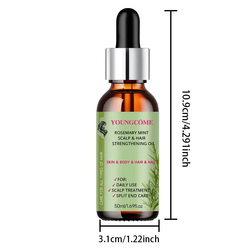 Rosemary Mint Scalp Hair Strengthening Oil