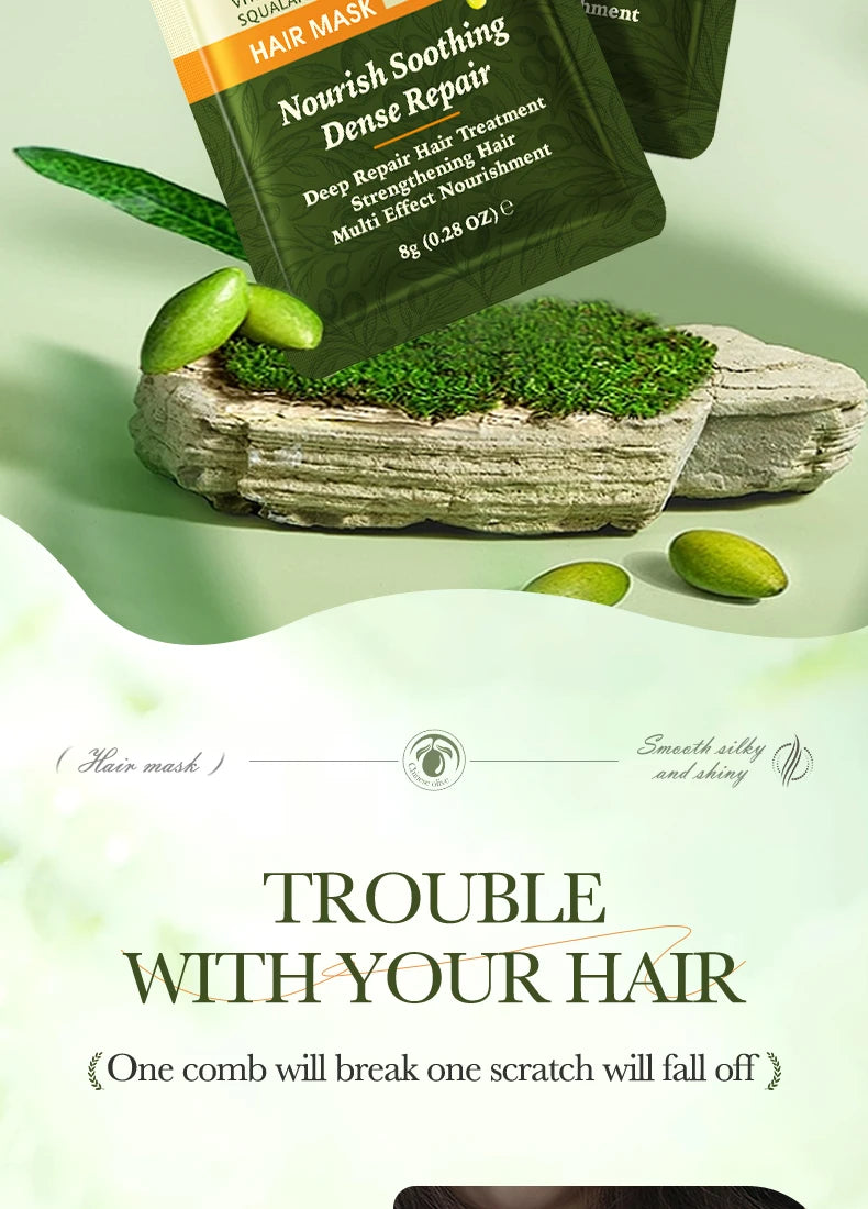 Olive Oil Collagen Hair Mask "1/2Bags"