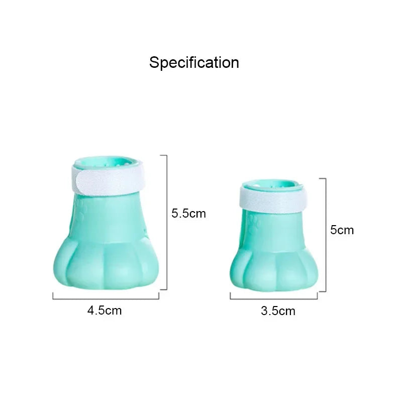 Anti-scratch Cat Foot Cover Shoes "4Pcs/Set"