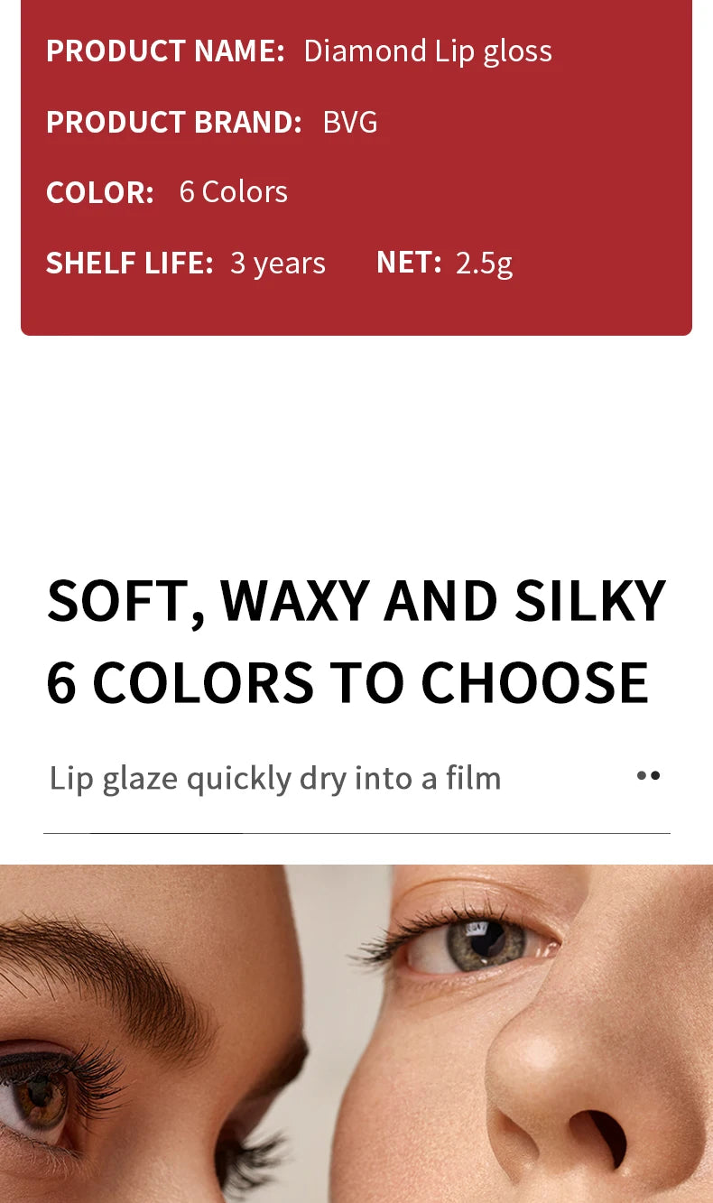 Waterproof Velvet Matte Lip Gloss