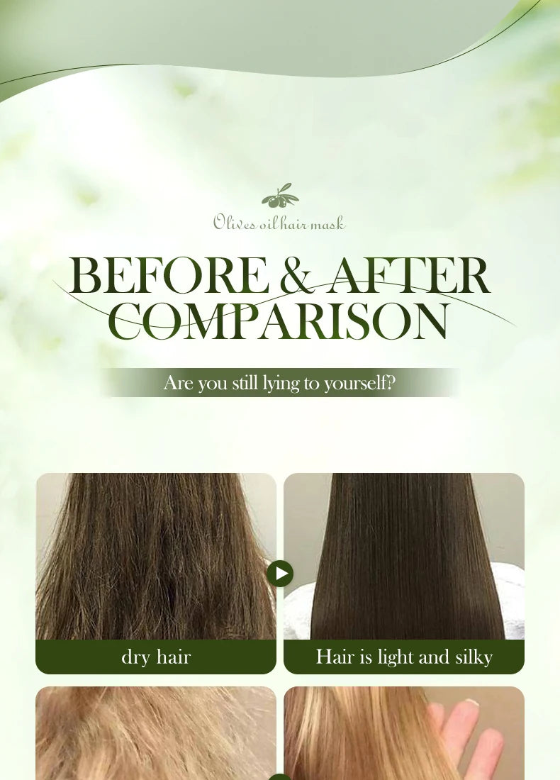 Olive Oil Collagen Hair Mask "1/2Bags"