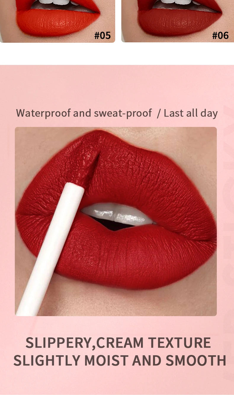 Waterproof Velvet Matte Lip Gloss