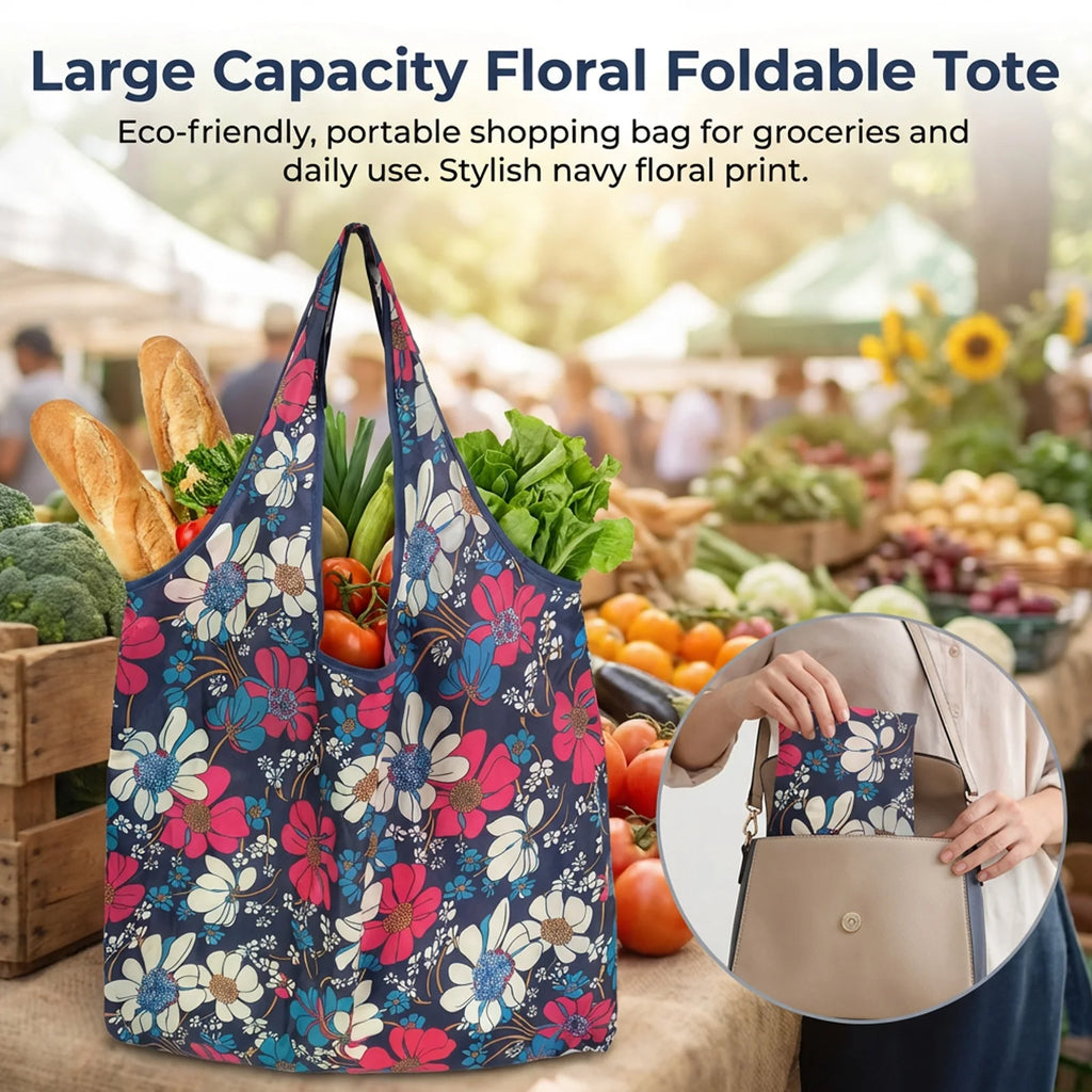 Foldable Reusable Tote Bag