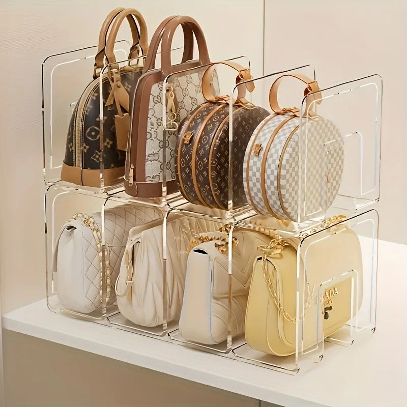 Clear Acrylic Handbag Organizers - 2-Pack
