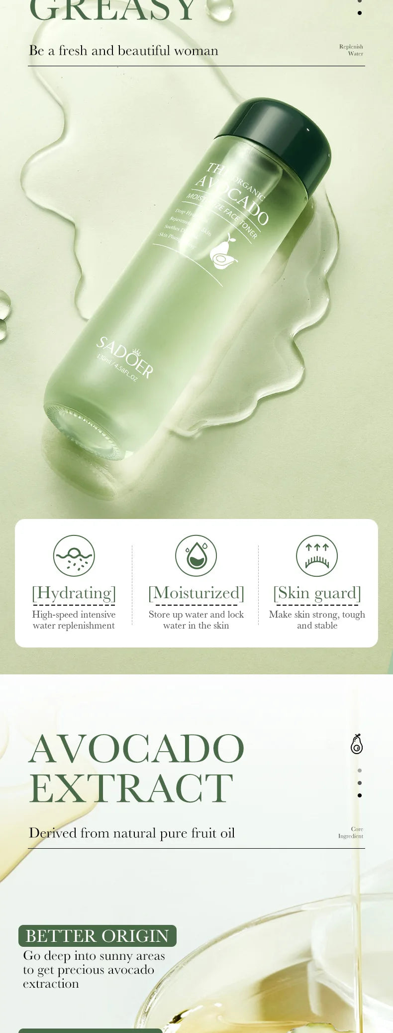 Avocado 6-In-1 Skin Care Set
