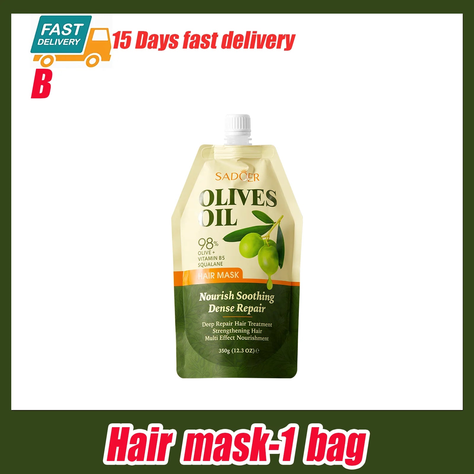 Olive Oil Collagen Hair Mask "1/2Bags"