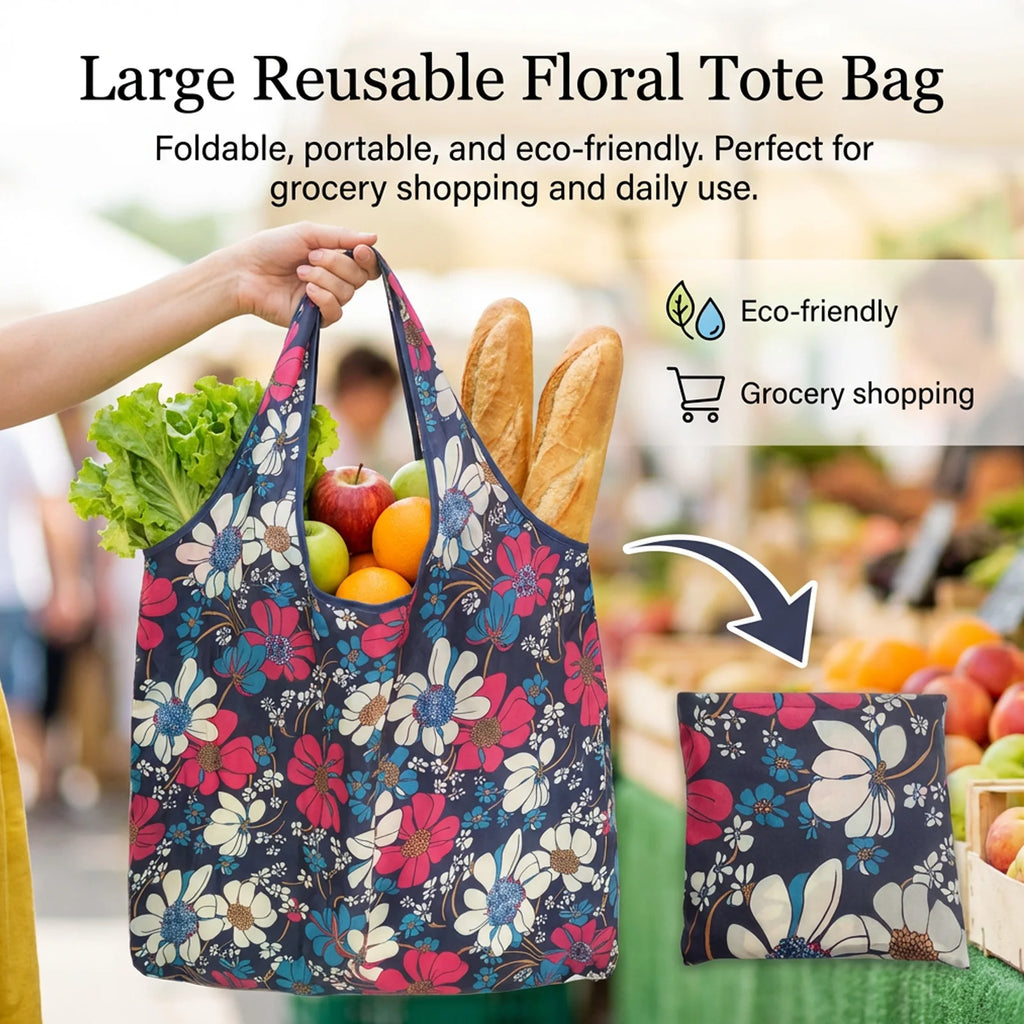 Foldable Reusable Tote Bag
