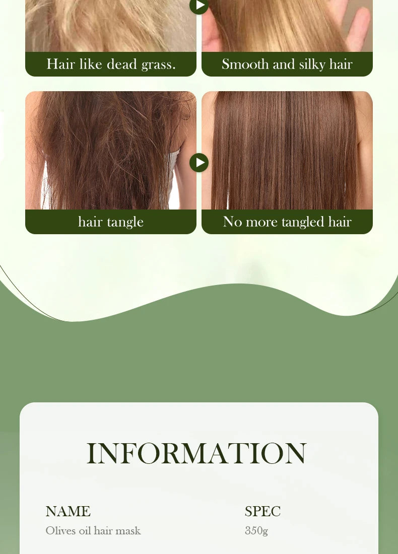 Olive Oil Collagen Hair Mask "1/2Bags"