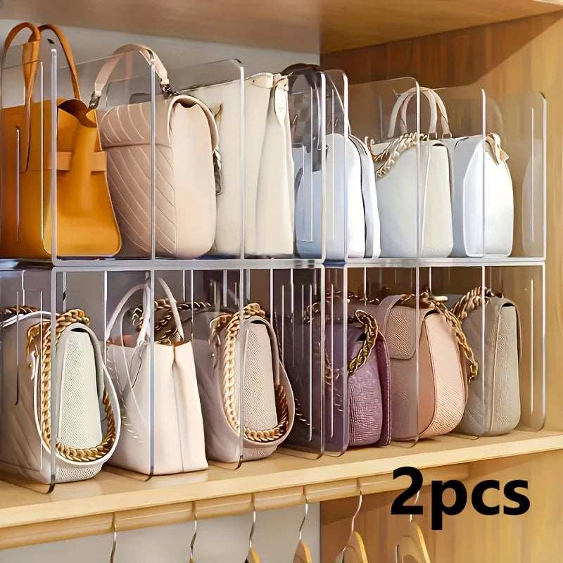 Clear Acrylic Handbag Organizers - 2-Pack