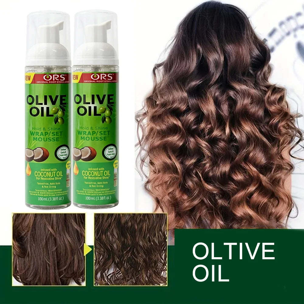 Olive Oil Hold & Shine Wrap/Set Mousse "100ML"