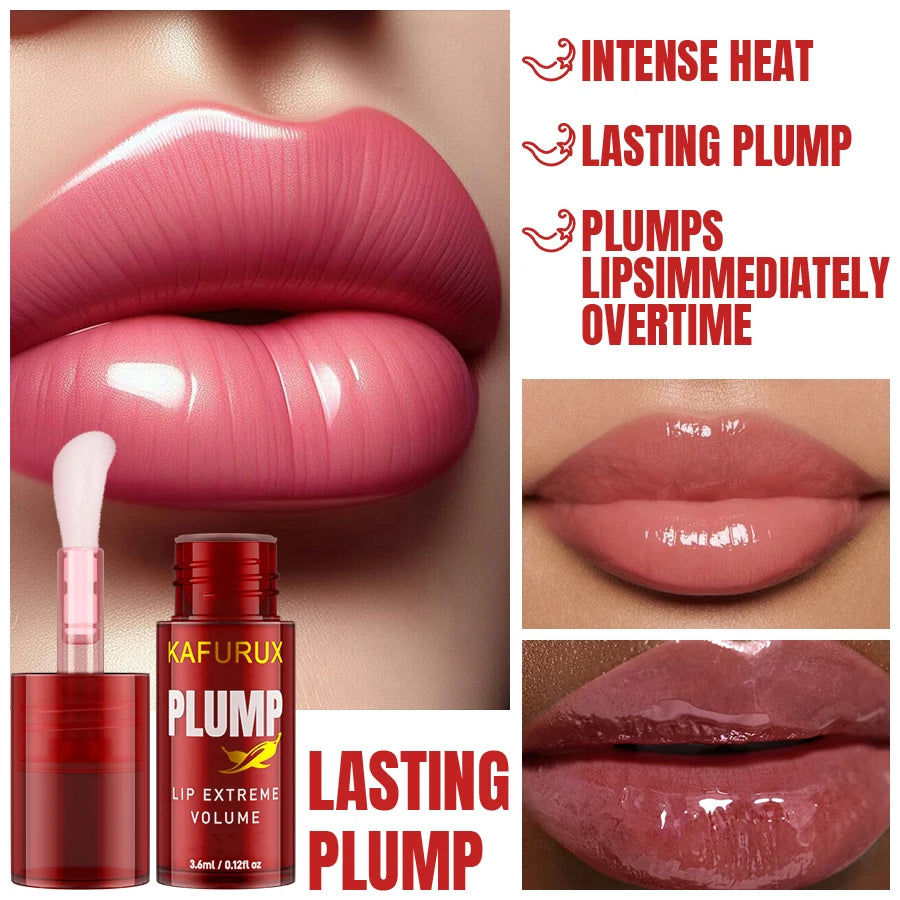 Lip Plump Moisturizing Lip Gloss Serum "3pcs"