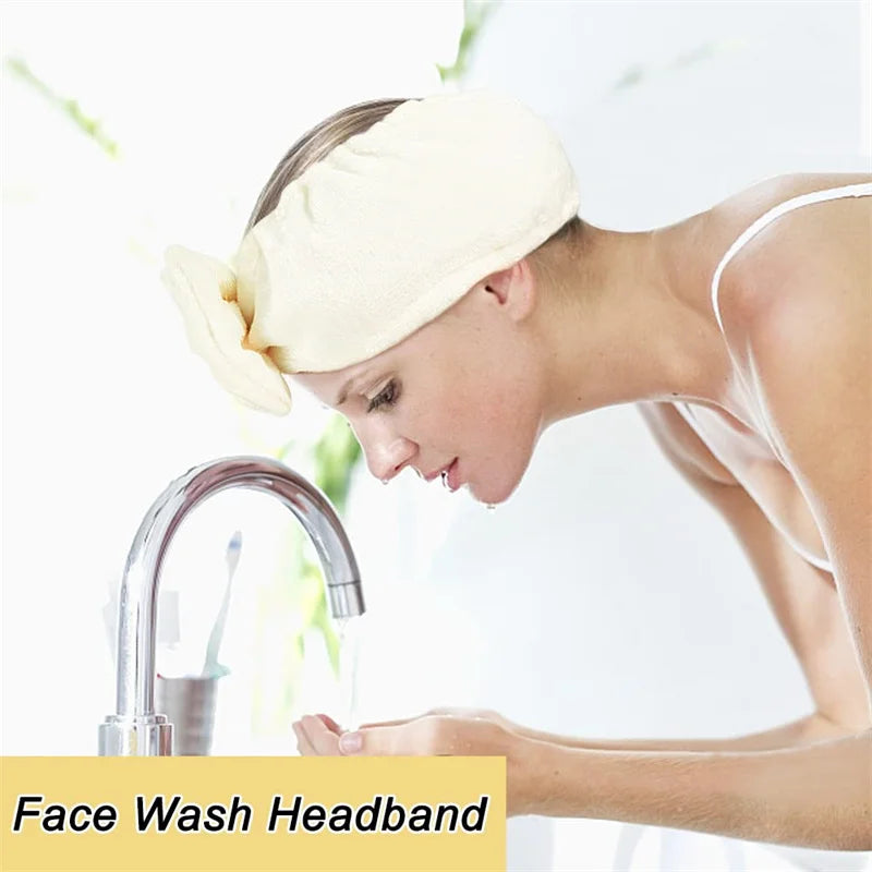 Skincare Headband & Wristband Set 3pcs