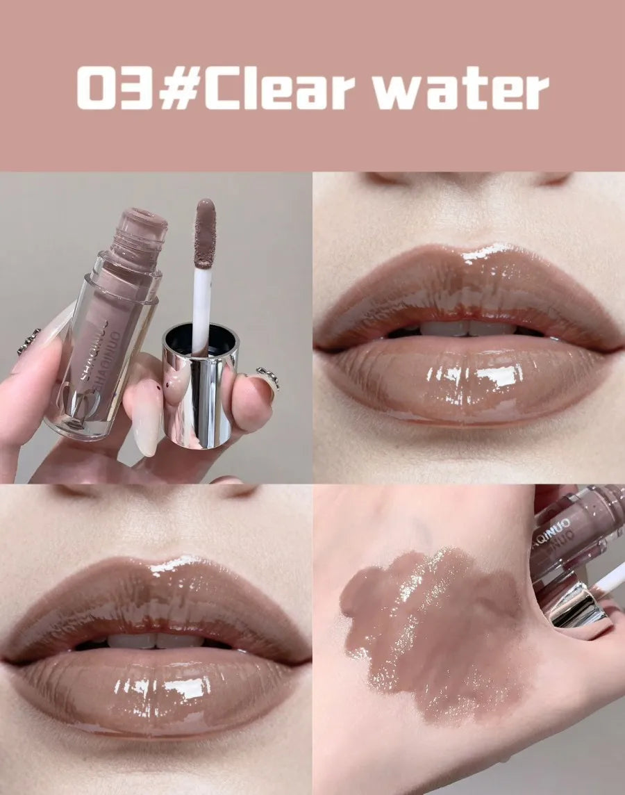 SHAQINUO  Black Silver Gray Lip Gloss