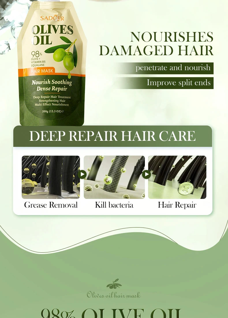 Olive Oil Collagen Hair Mask "1/2Bags"