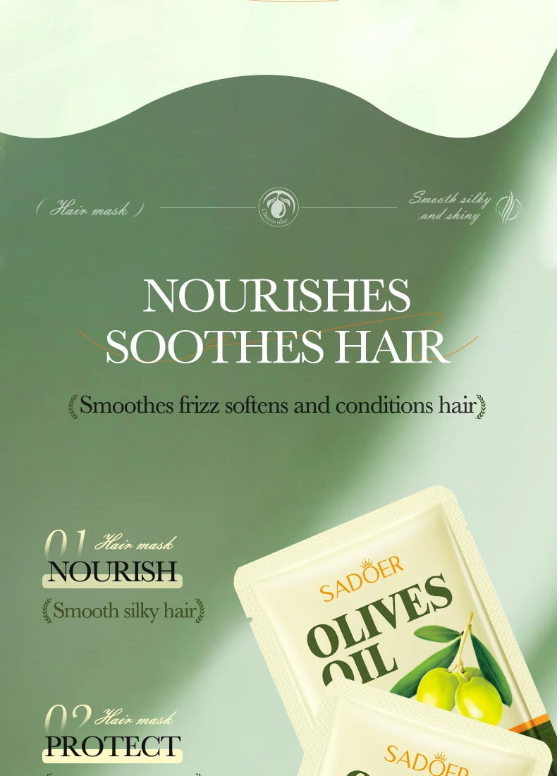 Olive Oil Collagen Hair Mask "1/2Bags"