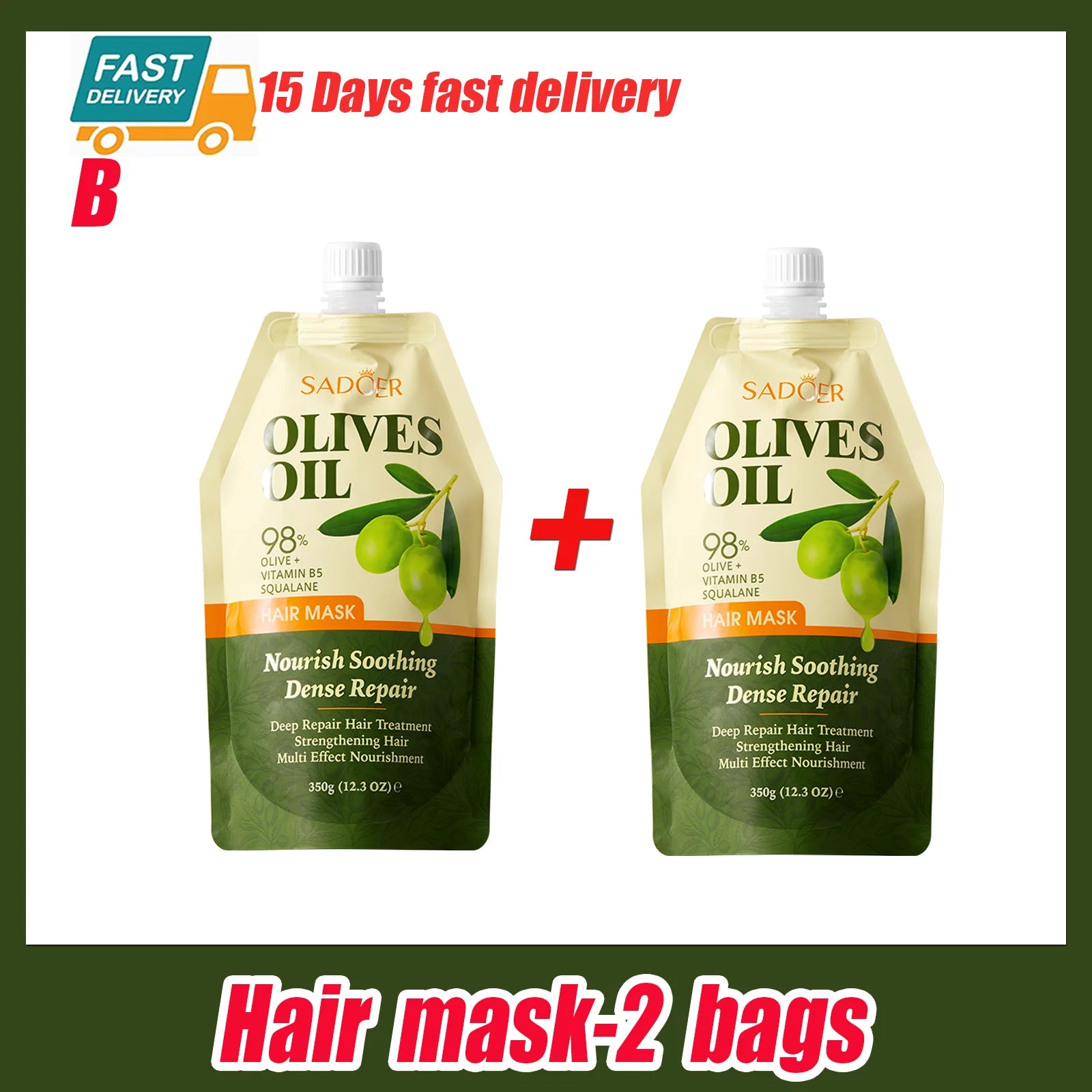Olive Oil Collagen Hair Mask "1/2Bags"