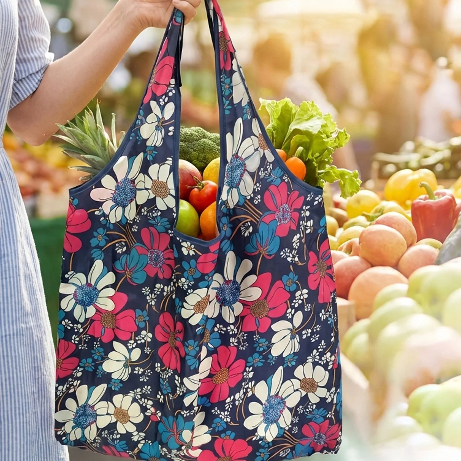 Foldable Reusable Tote Bag