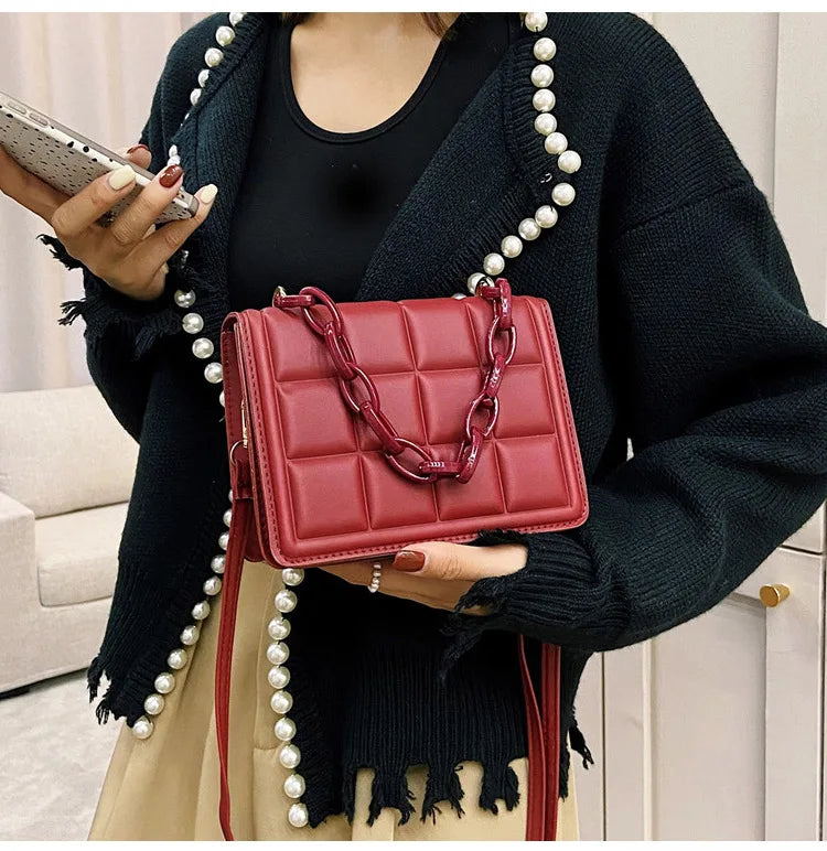 Honeycherry Flap Crossbody Mini Handbag