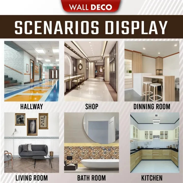 2.3m 3D Pattern Wall Trim