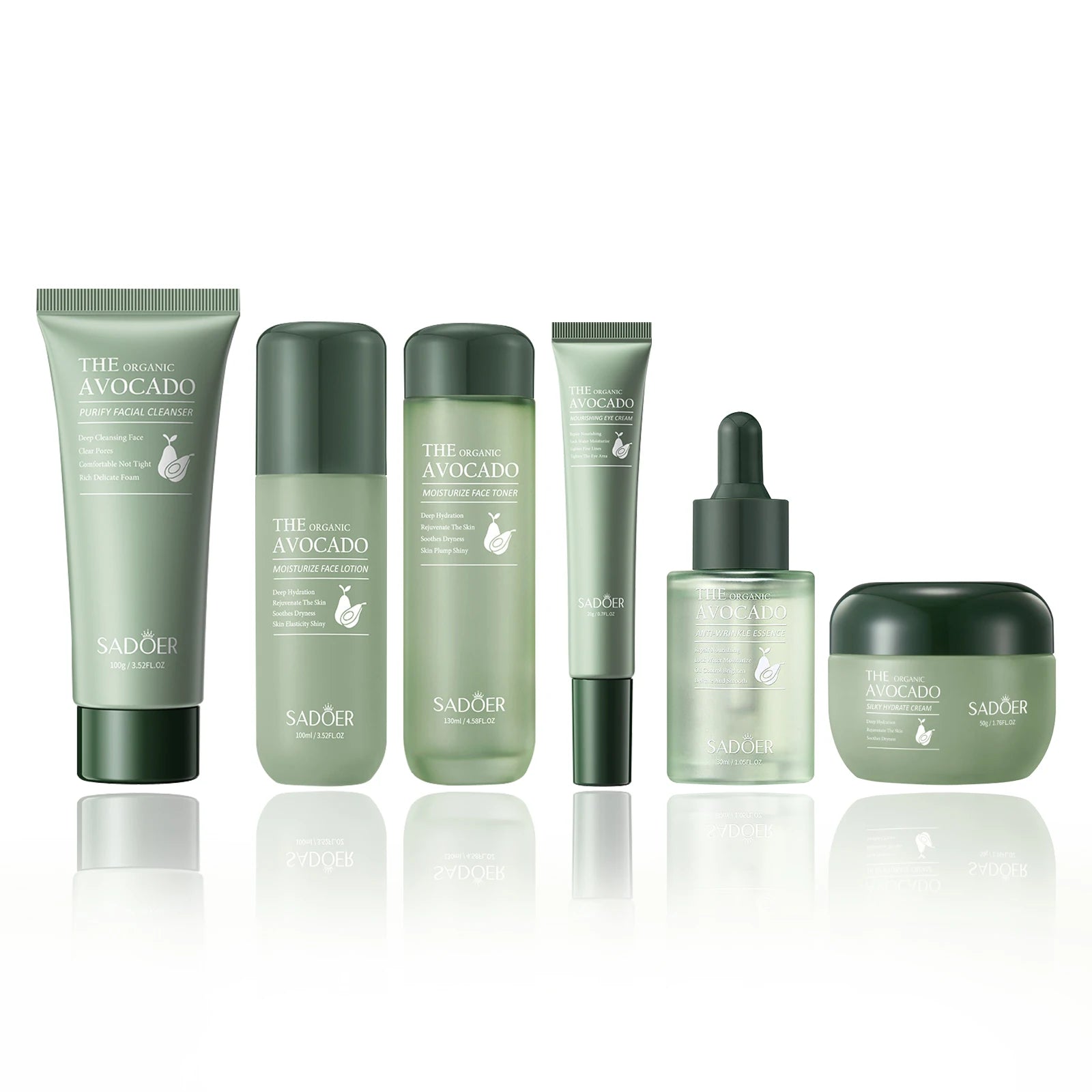 Avocado 6-In-1 Skin Care Set