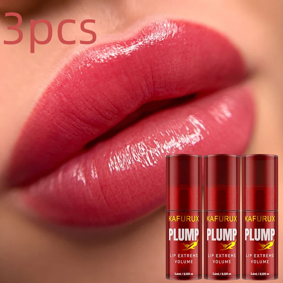 Lip Plump Moisturizing Lip Gloss Serum "3pcs"