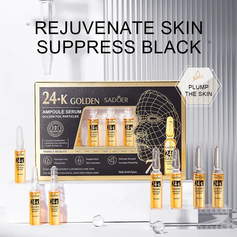 Vitamin C 24K Gold Hyaluronic Acid Serum "7pcs/Kit"