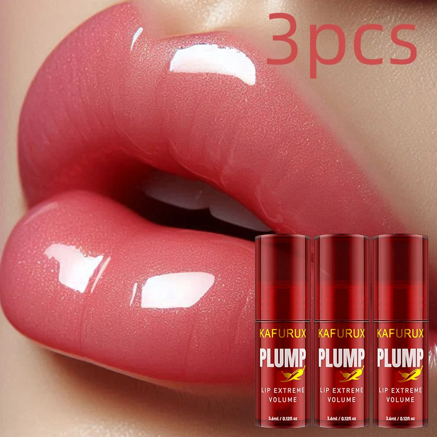 Lip Plump Moisturizing Lip Gloss Serum "3pcs"