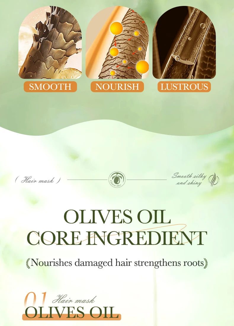Olive Oil Collagen Hair Mask "1/2Bags"